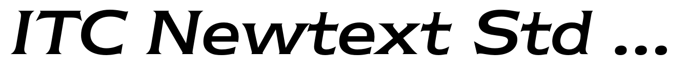 ITC Newtext Std Regular Italic